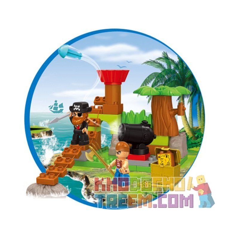 JUN DA LONG TOYS JDLT 5266A Xếp hình kiểu    Short-sighted Encounter Cuộc Chạm Trán Bất Ngờ 48 khối