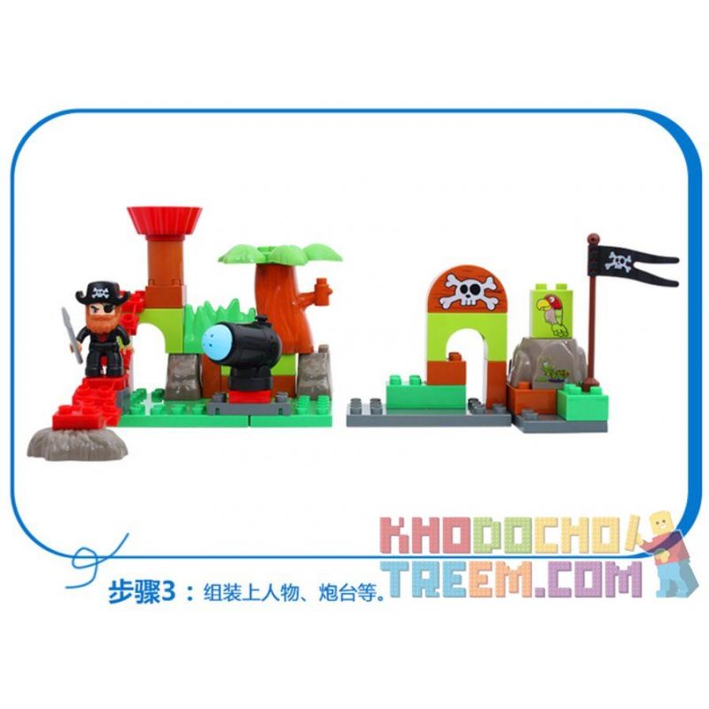 JUN DA LONG TOYS JDLT 5266A Xếp hình kiểu    Short-sighted Encounter Cuộc Chạm Trán Bất Ngờ 48 khối