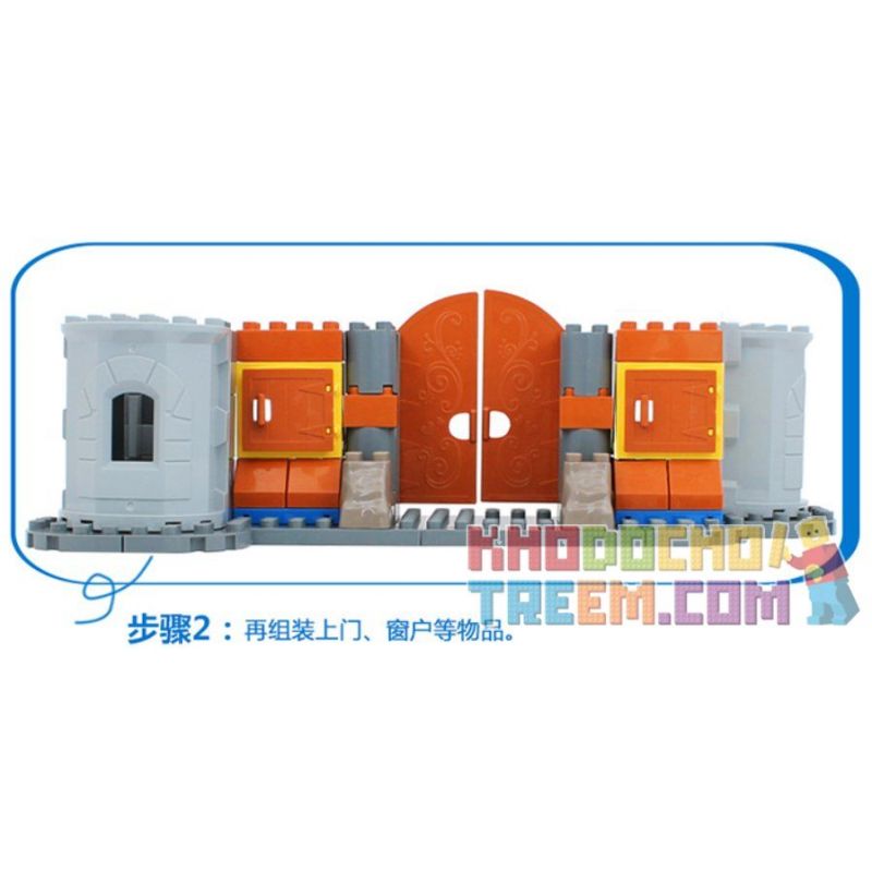 JUN DA LONG TOYS JDLT 5270A Xếp hình kiểu    Siege Of Pirate Cuộc Vây Hãm Của Cướp Biển 103 khối