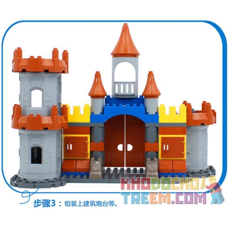 JUN DA LONG TOYS JDLT 5270A Xếp hình kiểu    Siege Of Pirate Cuộc Vây Hãm Của Cướp Biển 103 khối