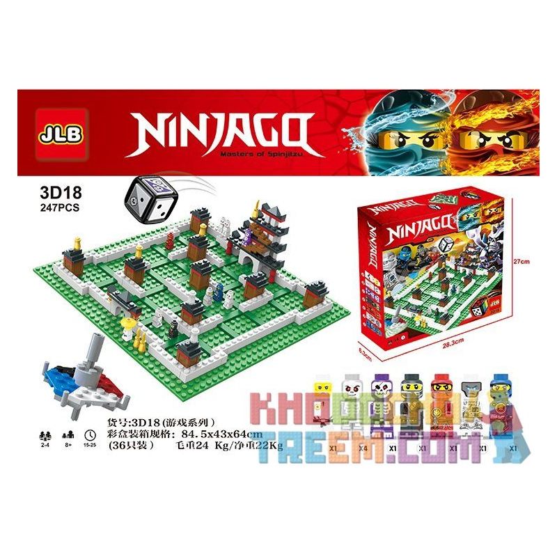 JLB 3D18 Xếp hình kiểu  CREATOR Tornando Fortress Pháo đài Lốc Xoáy 247 khối