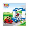 JUN DA LONG TOYS JDLT 5130A Xếp hình kiểu    Hunting Robber Cảnh Sát Truy Lùng Tên Cướp 21 khối