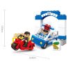 JUN DA LONG TOYS JDLT 5130A Xếp hình kiểu    Hunting Robber Cảnh Sát Truy Lùng Tên Cướp 21 khối