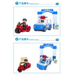 JUN DA LONG TOYS JDLT 5130A Xếp hình kiểu    Hunting Robber Cảnh Sát Truy Lùng Tên Cướp 21 khối