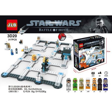 JLB 3D20 Xếp hình kiểu  CREATOR Battle Of Hoth Trận Chiến ở Hoth 317 khối
