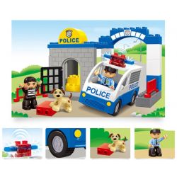 JUN DA LONG TOYS JDLT 5131A Xếp hình kiểu    Dropping The Robber Hạ Gục Tên Cướp 28 khối