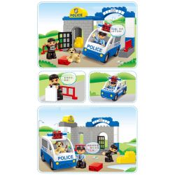 JUN DA LONG TOYS JDLT 5131A Xếp hình kiểu    Dropping The Robber Hạ Gục Tên Cướp 28 khối