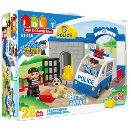 JUN DA LONG TOYS JDLT 5131A Xếp hình kiểu    Dropping The Robber Hạ Gục Tên Cướp 28 khối
