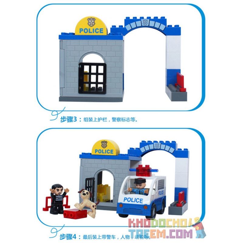JUN DA LONG TOYS JDLT 5131A Xếp hình kiểu    Dropping The Robber Hạ Gục Tên Cướp 28 khối