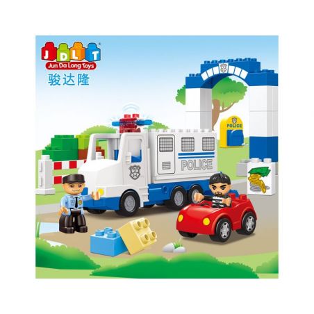 JUN DA LONG TOYS JDLT 5132A Xếp hình kiểu    Robber Catched Bắt Được Tên Cướp 36 khối