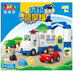 JUN DA LONG TOYS JDLT 5132A Xếp hình kiểu    Robber Catched Bắt Được Tên Cướp 36 khối