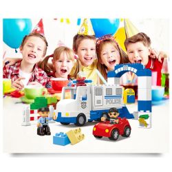 JUN DA LONG TOYS JDLT 5132A Xếp hình kiểu    Robber Catched Bắt Được Tên Cướp 36 khối