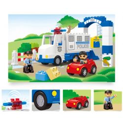 JUN DA LONG TOYS JDLT 5132A Xếp hình kiểu    Robber Catched Bắt Được Tên Cướp 36 khối