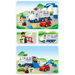 JUN DA LONG TOYS JDLT 5132A Xếp hình kiểu    Robber Catched Bắt Được Tên Cướp 36 khối