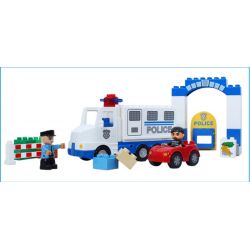 JUN DA LONG TOYS JDLT 5132A Xếp hình kiểu    Robber Catched Bắt Được Tên Cướp 36 khối