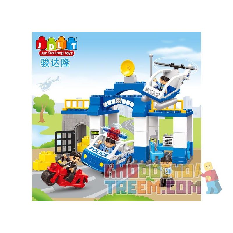 JUN DA LONG TOYS JDLT 5135A Xếp hình kiểu    Hunting Suspect Theo Đuổi Nghi Phạm 68 khối