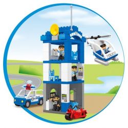 JUN DA LONG TOYS JDLT 5135A Xếp hình kiểu    Hunting Suspect Theo Đuổi Nghi Phạm 68 khối