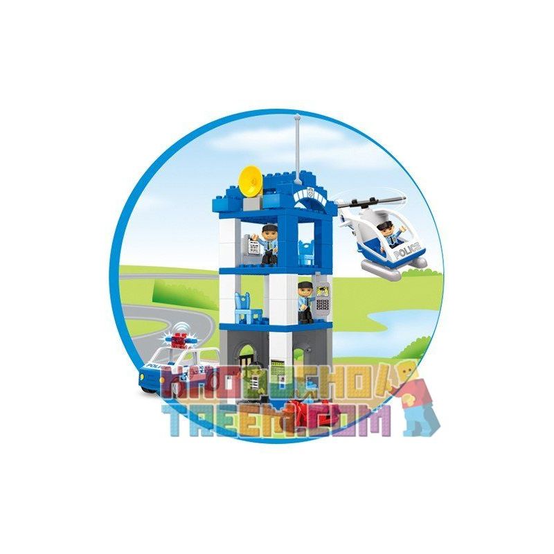 JUN DA LONG TOYS JDLT 5135A Xếp hình kiểu    Hunting Suspect Theo Đuổi Nghi Phạm 68 khối