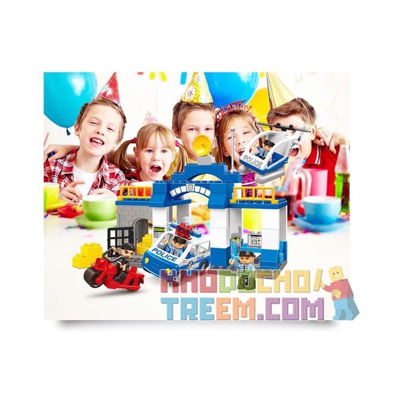 JUN DA LONG TOYS JDLT 5135A Xếp hình kiểu    Hunting Suspect Theo Đuổi Nghi Phạm 68 khối