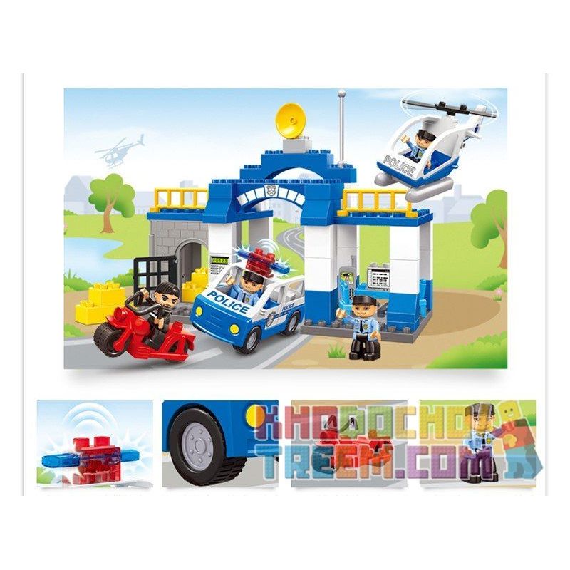 JUN DA LONG TOYS JDLT 5135A Xếp hình kiểu    Hunting Suspect Theo Đuổi Nghi Phạm 68 khối