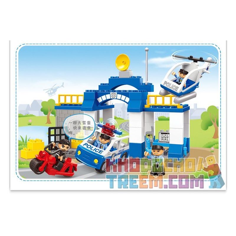 JUN DA LONG TOYS JDLT 5135A Xếp hình kiểu    Hunting Suspect Theo Đuổi Nghi Phạm 68 khối