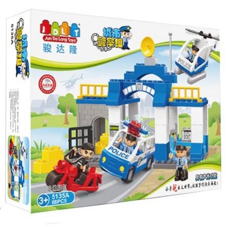 JUN DA LONG TOYS JDLT 5135A Xếp hình kiểu    Hunting Suspect Theo Đuổi Nghi Phạm 68 khối