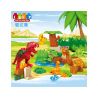 JUN DA LONG TOYS JDLT 5071A Xếp hình kiểu    Jungle Of Dinosaurs Khu Rừng Bí Ẩn Của Khủng Long 43 khối