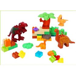 JUN DA LONG TOYS JDLT 5071A Xếp hình kiểu    Jungle Of Dinosaurs Khu Rừng Bí Ẩn Của Khủng Long 43 khối