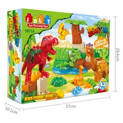 JUN DA LONG TOYS JDLT 5071A Xếp hình kiểu    Jungle Of Dinosaurs Khu Rừng Bí Ẩn Của Khủng Long 43 khối