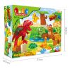 JUN DA LONG TOYS JDLT 5071A Xếp hình kiểu    Jungle Of Dinosaurs Khu Rừng Bí Ẩn Của Khủng Long 43 khối