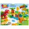 JUN DA LONG TOYS JDLT 5071A Xếp hình kiểu    Jungle Of Dinosaurs Khu Rừng Bí Ẩn Của Khủng Long 43 khối