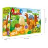 JUN DA LONG TOYS JDLT 5075A Xếp hình kiểu    Family Of Moabosaurus Utahensis Gia Đình Khủng Long Cổ Dài 20 khối