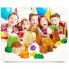 JUN DA LONG TOYS JDLT 5075A Xếp hình kiểu    Family Of Moabosaurus Utahensis Gia Đình Khủng Long Cổ Dài 20 khối
