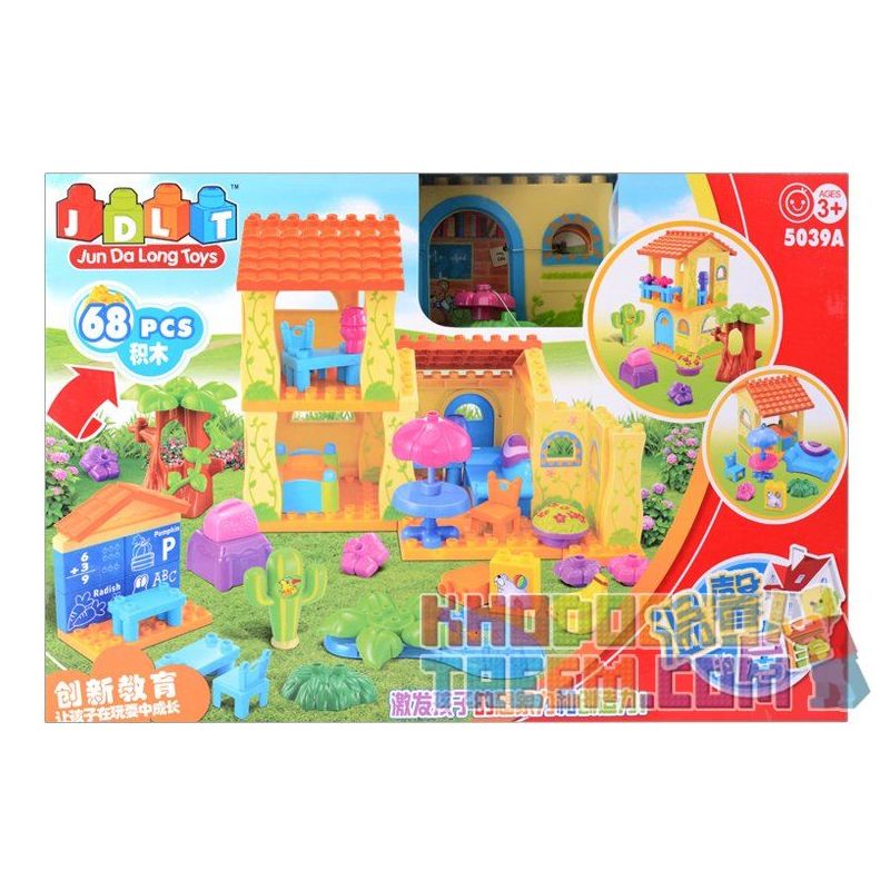 JUN DA LONG TOYS JDLT 5039A Xếp hình kiểu    Amazing House Ngôi Nhà Lý Tưởng 68 khối