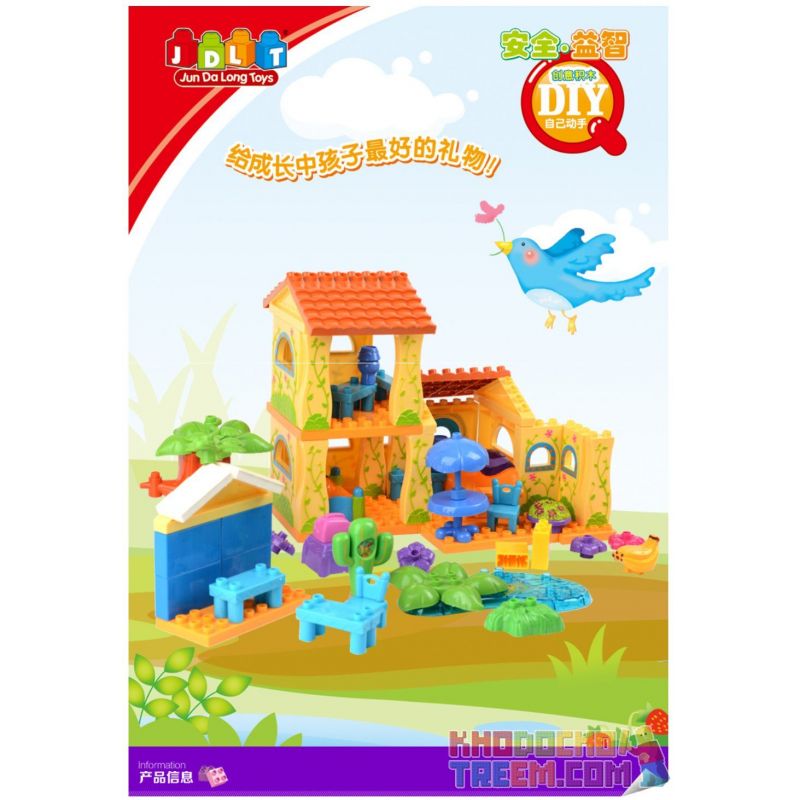 JUN DA LONG TOYS JDLT 5039A Xếp hình kiểu    Amazing House Ngôi Nhà Lý Tưởng 68 khối