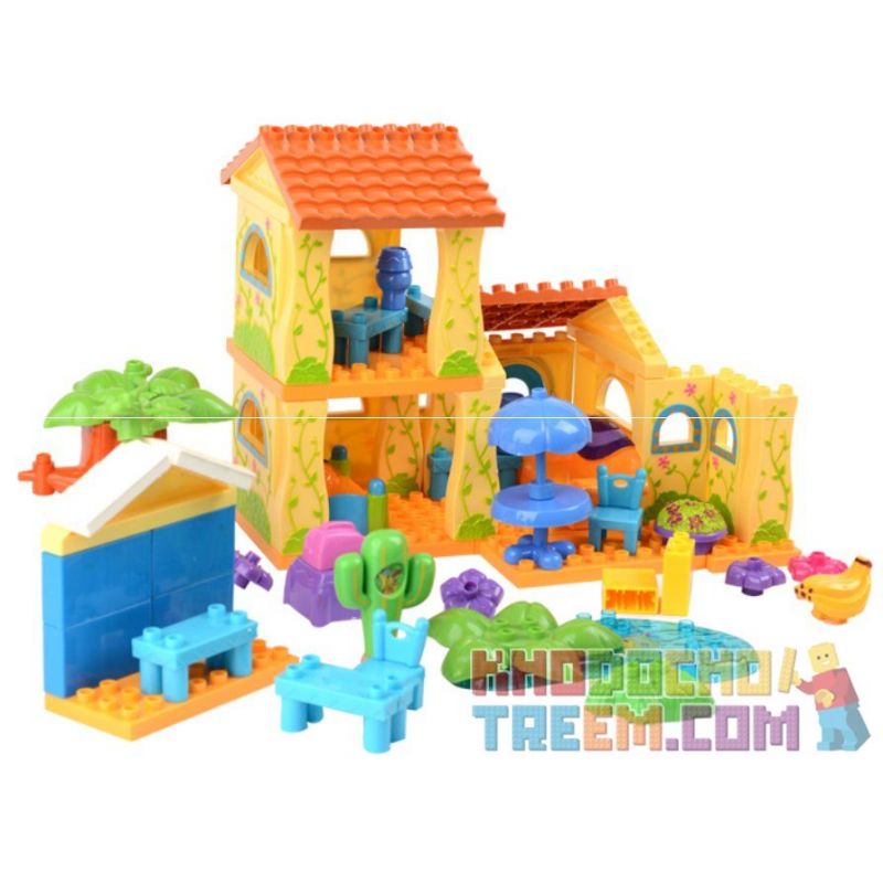 JUN DA LONG TOYS JDLT 5039A Xếp hình kiểu    Amazing House Ngôi Nhà Lý Tưởng 68 khối