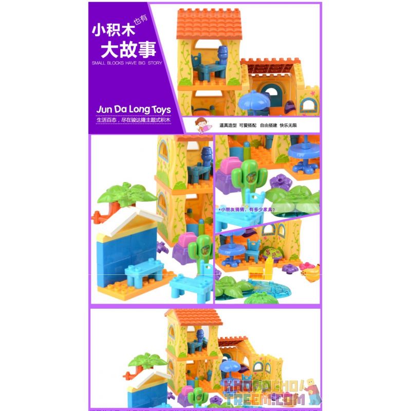 JUN DA LONG TOYS JDLT 5039A Xếp hình kiểu    Amazing House Ngôi Nhà Lý Tưởng 68 khối