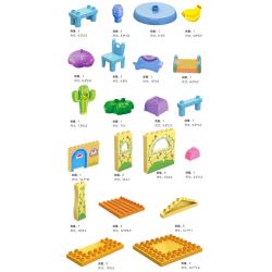 JUN DA LONG TOYS JDLT 5039A Xếp hình kiểu    Amazing House Ngôi Nhà Lý Tưởng 68 khối