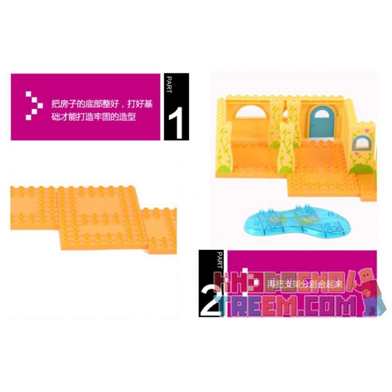 JUN DA LONG TOYS JDLT 5039A Xếp hình kiểu    Amazing House Ngôi Nhà Lý Tưởng 68 khối