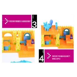 JUN DA LONG TOYS JDLT 5039A Xếp hình kiểu    Amazing House Ngôi Nhà Lý Tưởng 68 khối