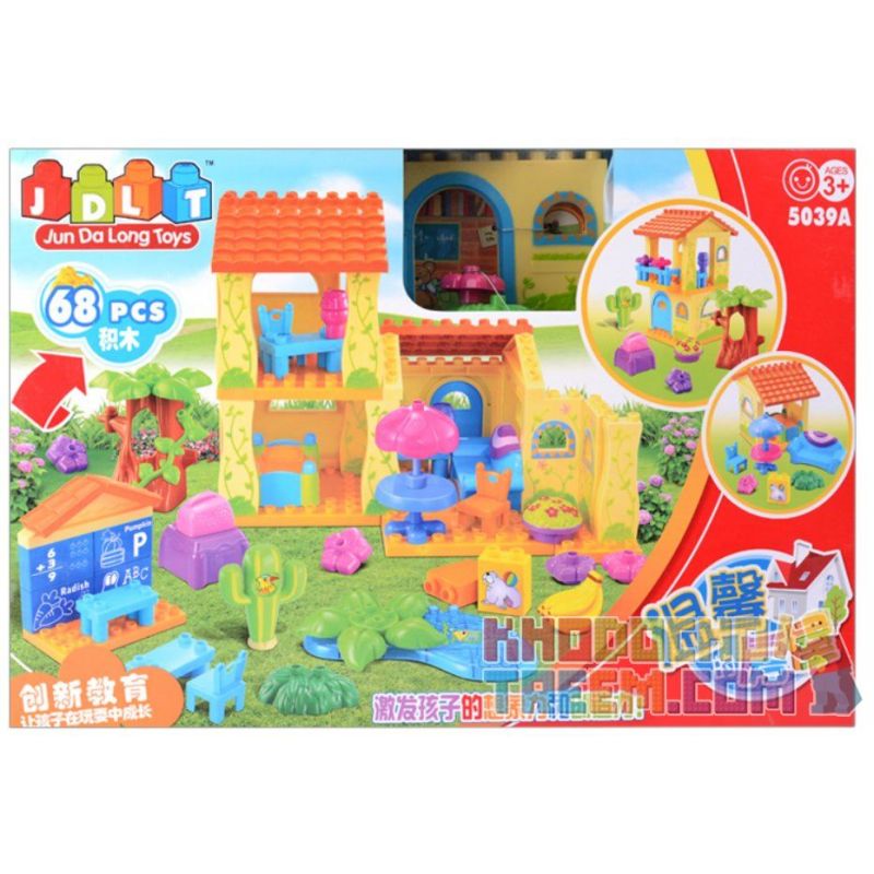 JUN DA LONG TOYS JDLT 5039A Xếp hình kiểu    Amazing House Ngôi Nhà Lý Tưởng 68 khối