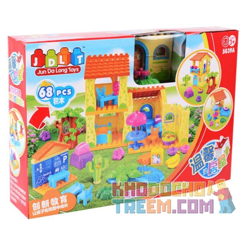 JUN DA LONG TOYS JDLT 5039A Xếp hình kiểu    Amazing House Ngôi Nhà Lý Tưởng 68 khối
