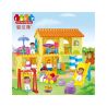 JUN DA LONG TOYS JDLT 5043A Xếp hình kiểu    House Of Kids Ngôi Nhà Của Bé Và Các Bạn Nhỏ 102 khối