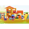 JUN DA LONG TOYS JDLT 5043A Xếp hình kiểu    House Of Kids Ngôi Nhà Của Bé Và Các Bạn Nhỏ 102 khối