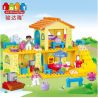 JUN DA LONG TOYS JDLT 5045A Xếp hình kiểu    Our Little House Ngôi Nhà Vui Vẻ Của Bé 85 khối