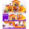 JUN DA LONG TOYS JDLT 5045A Xếp hình kiểu    Our Little House Ngôi Nhà Vui Vẻ Của Bé 85 khối