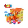 JUN DA LONG TOYS JDLT 5046A Xếp hình kiểu    Our Little House Một Ngày Của Bé Và Bạn Trong Ngôi Nhà Nhỏ 76 khối