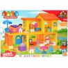 JUN DA LONG TOYS JDLT 5046A Xếp hình kiểu    Our Little House Một Ngày Của Bé Và Bạn Trong Ngôi Nhà Nhỏ 76 khối