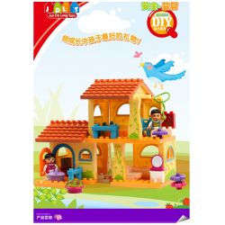 JUN DA LONG TOYS JDLT 5048A Xếp hình kiểu    House Of Kids Ngôi Nhà Nhỏ Của Bé 52 khối