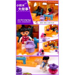 JUN DA LONG TOYS JDLT 5048A Xếp hình kiểu    House Of Kids Ngôi Nhà Nhỏ Của Bé 52 khối